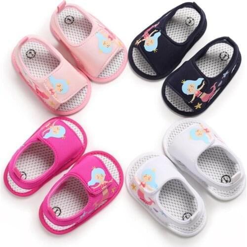 Summer Baby Girls Anti-Slip Breathable Soft Soled Sandals
