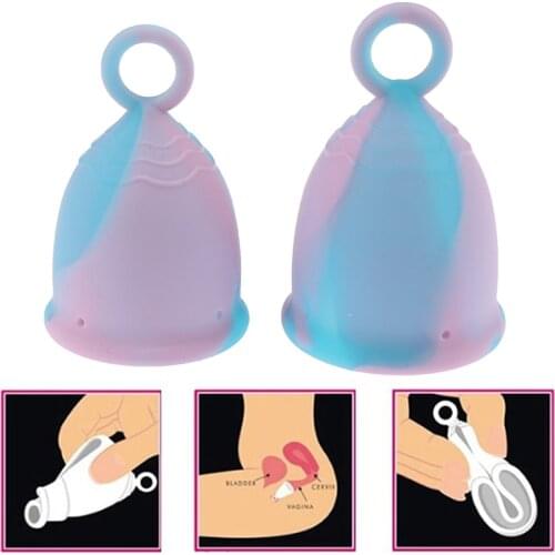 Medical Silicone Feminine Hygiene Cup Menstrual Ring Menstrual Cup Coletor Menstrual For Women Lady Period Menstrual Cup
