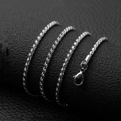 Fashion stainless steel S-shaped chain titanium steel necklace mens new hot sale