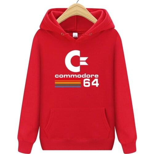 Mens Hoodies Casual Sweatshirt with high quality COMMODORE 64 Print Sweatshirts Male Fashion hoodie Hip Hop Brand Hoodies