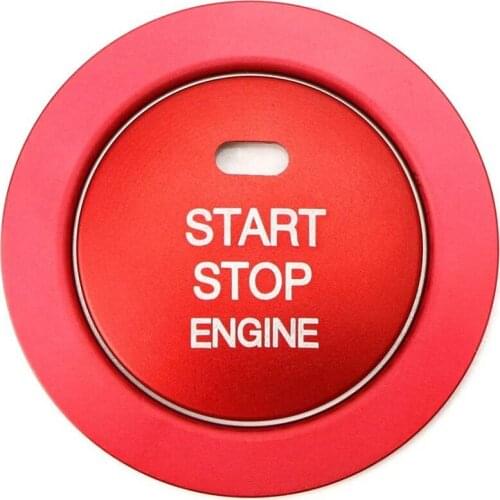 NEW-Keyless Engine Push Start Button With/Surrounding Ring Trim Compatible Compatible for Subaru