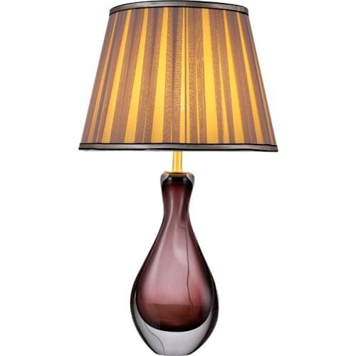 2020 new all copper light luxury table lamp bedroom bedside warm romantic simple American glass creative lamps