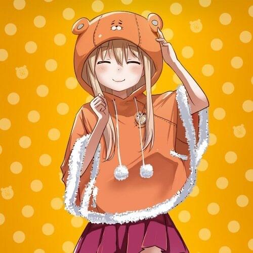Orange Hooded Coat Himouto! Umaru-chan Cosplay Doma Umaru Cos Unisex Daily Hoodied Jacket Halloween Cosplay Costumes Hot Sale