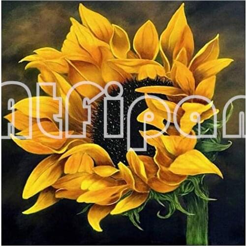 Complete Round Diamond Painting 5D Craft Picture Mosaic Cross Stitch Sunflower Flower Diamond Embroidery Home Decoration Gift