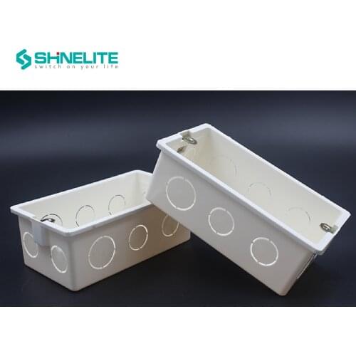 Wall Mounting Box Internal Cassette White Box 140*78*50mm use For 146*86*38mm Standard Touch Switch and Socket