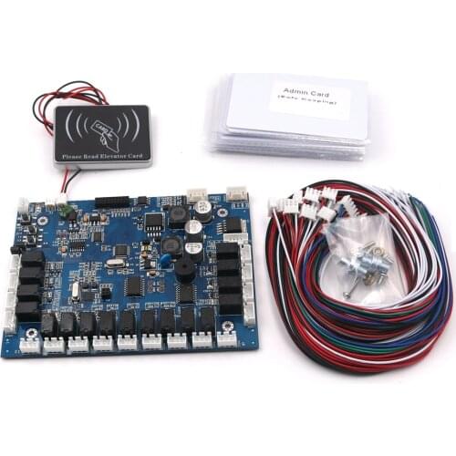 RFID 8 16 Floor Elevator Hierarchical Controller Elevator Access Control 13.56Mhz 125Khz