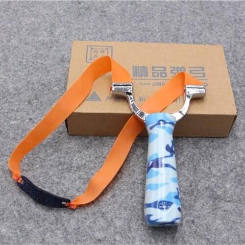 1pc High Precision Shooting Hunting Slingshot Three Card Six-strand Stainless Steel Slingshot Outdoor Sports Hunting Bow