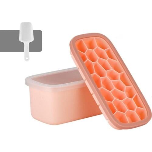Silicone Multi-purpose Ice Tray Ice Storage Container Diy Ice Mold For Home Kitchen Bar
