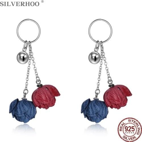 SILVERHOO Silver Earrings