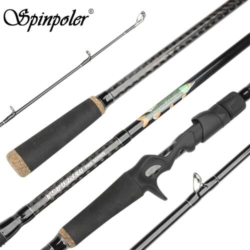 Spinpoler Pike Fishing Rod 2.4m/2.5m spinning rod fast Medium heavy Carbon Casting rods for fishing gears
