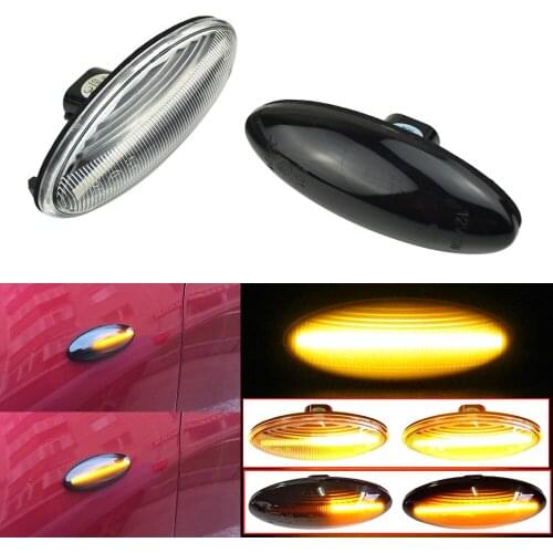 For Toyota Yaris MK2 COROLLA Auris Mk1 E15 RAV4 Mk3 LED Dynamic Turn Signal Side Marker Light Sequential Lamp Indicator