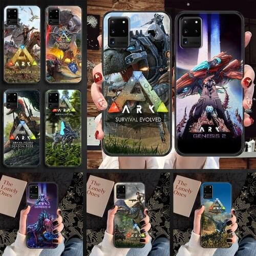 ARK Survival Evolved Phone case For Samsung Galaxy Note 4 8 9 10 20 S8 S9 S10 S10E S20 Plus UITRA Ultra black silicone bumper