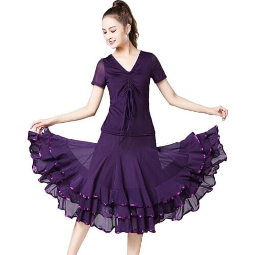 High Quality Ballroom Dance Costumes Suit Waltz Dancing Wear Tango Modern Standard Foxtrot Quickstep Performance Practice Set