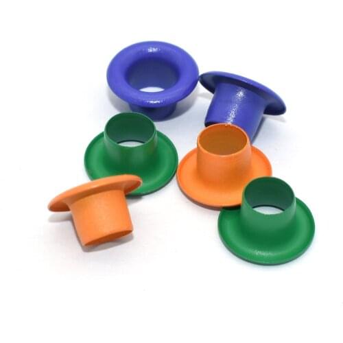 100pcs 5mm Brass Hole Eyelet with Washer Purse Handbag Leather Craft Supplies Grommet Mini Eyelet for Doll Shoes Clothes Sewing