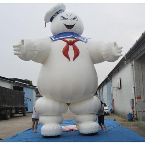 30ft or16ft Inflatable Ghostbusters Stay Puft Marshmallow Man with blower for advertising