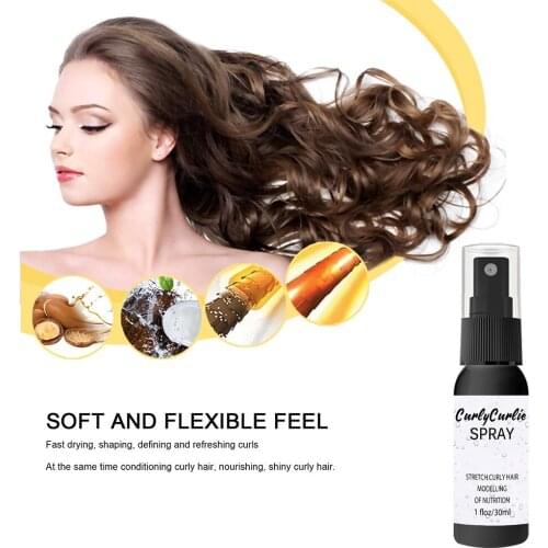 50Ml Elastin Magic Hair Curly Setting Spray Styling Gel Moisturize Extra Volume Curls Hair Styling Strong Hair Styling Gel Tools