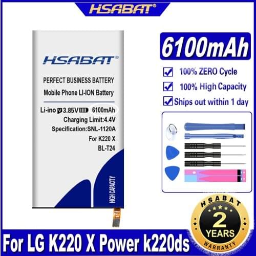 HSABAT 5900mAh BL-T24 Battery for LG K220 X Power k220ds k220dsk k220dsz k220y k220z ls755