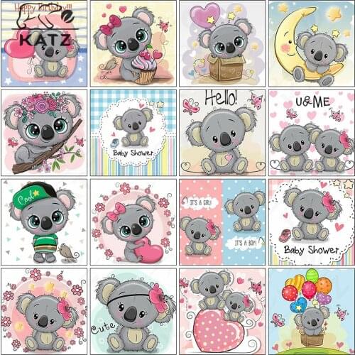 Baby Favorite Diamond Painting Cute Animal Koala Diamond Mosaic Cute Picture Parent-Child Gift Diamond Embroidery Home Decor