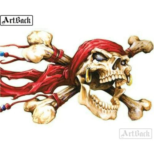 Full square drill skull diamond painting kit diy 3d diamond mosaic rhinestone crafts painting wall decoration