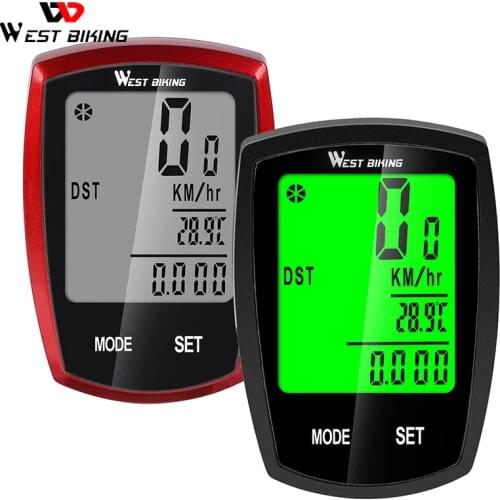 West Biking Bicycle Computer Cycle Bike Computer Wireless Speedometer for Bicycle Cyclocomputer Bycicle Speedometr Fiets Cycling