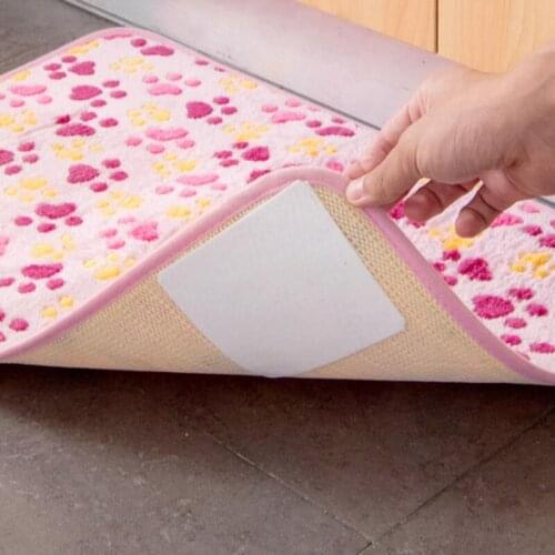 Carpet Pad Double-sided Adhesive Anti-slip Sticker 4pcs Rug Mat Floor Doormat Non Slip Non-woven Tape Sticker Gripper Paste