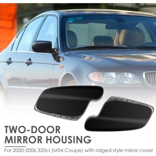 Door Mirror Cover Cap Gloss Black for BMW E46 E65 E66 51167074235 51167074236 Automobile Exterior Decoration Parts