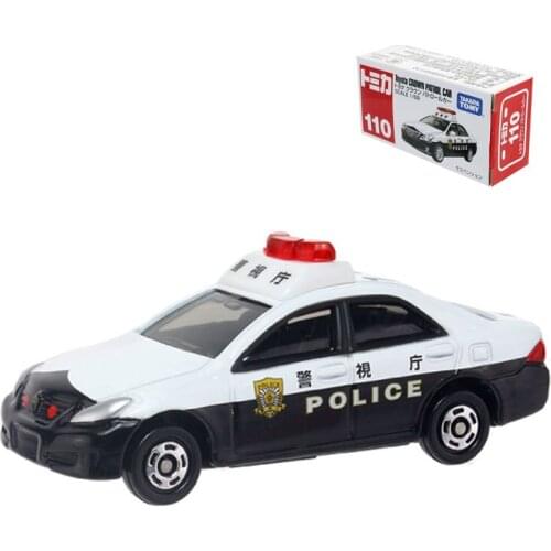 TAKARA TOMY TOMICA Alloy Model Cars Toys No. 110 TOYOTA Crown Police Car Gifts For Children