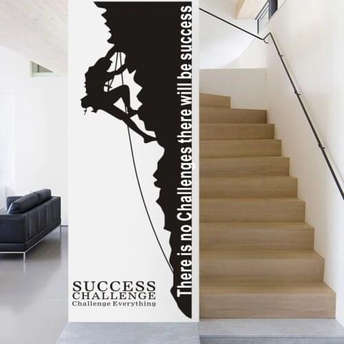 Rock Climbing Wall Sticker Vinyl Climber Wall Decals Pegatina Decor Mural Home Decoration Sticker Extreme Sports Car Decal