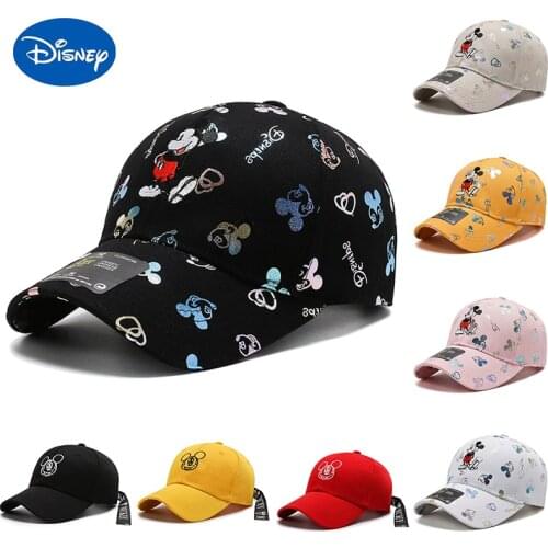 New Disney Mickey Mouse Baseball Cap Adult Cartoon Anime Peaked Cap Adult Adjustable Fashion Hat Sports Tourism Outdoor Sun Hat