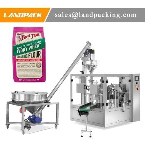 Fully Automatic Vertical Stick Plastic Bag Pouch Flour Powder Doypack Packing Machine
