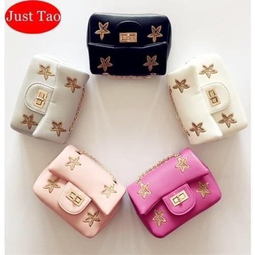 Just Tao! New Gift Childrens Baby girls Small Star Purse Toddlers MIni Coin Purse Little Kid Fashion Bags New Year gift JT007