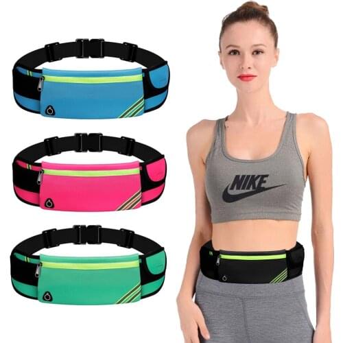 Reflective Outdoor Running Bag Phone Anti-theft Pack Running Belt Waist Bags Invisible Kettle Belt Men Women Gym Waterproof