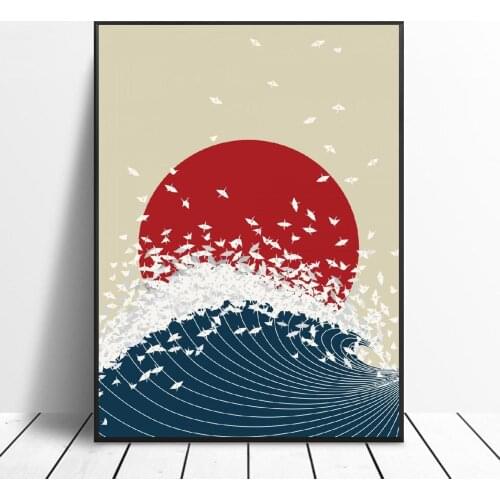 Japan Art Canvas Fabric Poster Prints Home Wall Decor Painting