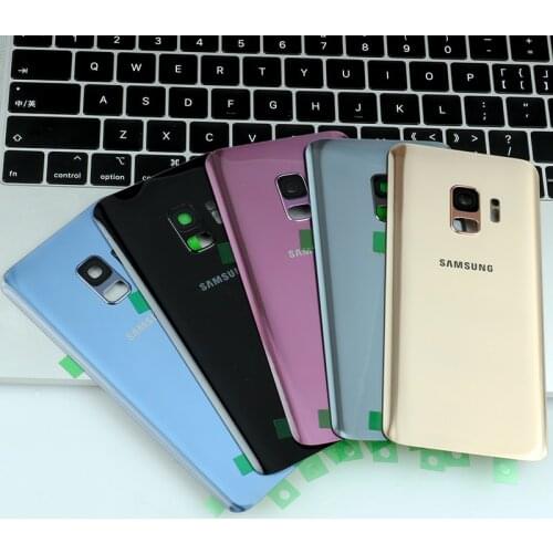 5.8" Original Rear Glass Housing Case For Samsung Galaxy S9 G960F Back Battery Cover Door For Samsung S9 Camera Lens