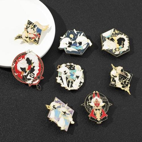 Anime Sky Children Of Light Brooch Funny Game Metal Badge Button Brooches Pins Collection Jewelry Souvenir Toy Gift Cosplay