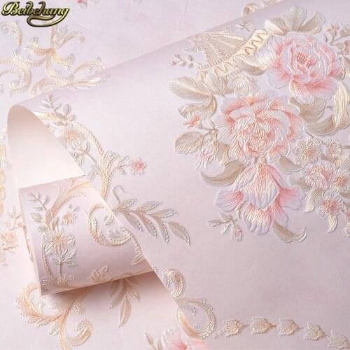 Beibehang 53X300cm European Damascus self adhesive wallpaper for walls wall paper living room Dandelion bedroom 3D wall paper