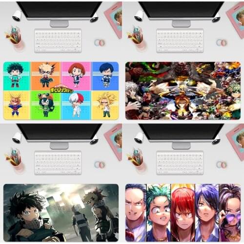 Anime My Hero Academia Large Keyboard Cover Non-Slip Rubber Base Computer Carpet Desk Mat PC Game Mouse Pad