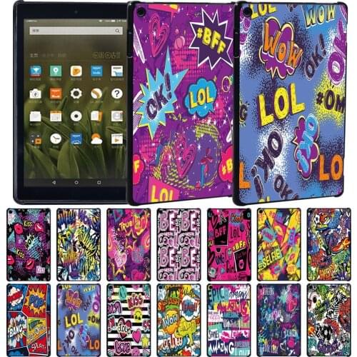 For Amazon Fire 7(5th/7th/9th Gen)/HD 8(6th/7th/8th Gen)/HD 10(5th/7th/9th Gen) Tablet Case + Free Stylus
