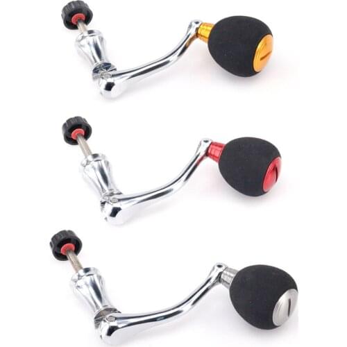 DEUKIO All-metal EVA Handle Rocker Fishing Reel Rocker Aluminum Alloy Knob for Baitcasting Reel Fish Tackle Accessory Handle New