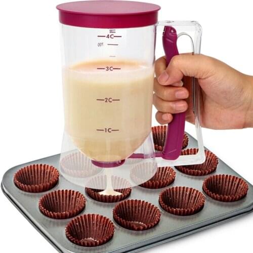 Batter Dispenser Cup With Graduated Dough Funnel Cup 900 Ml Cake Baking Tools Kitchen Supplies Accessories