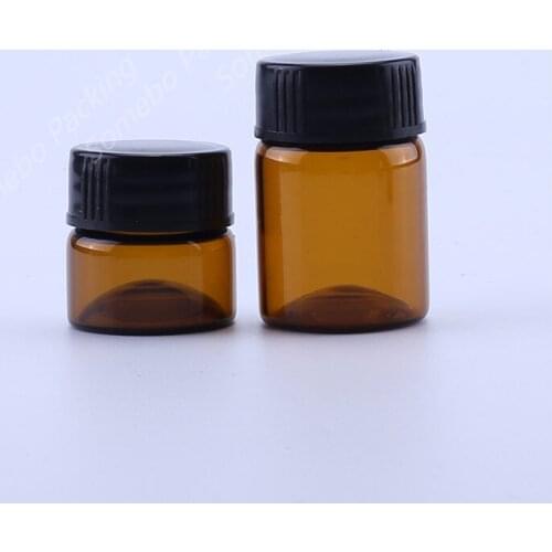 Hot sale 12 x 5g10g amber glass jars, 5g 10g cream jars, skin care cream bottles, glass cosmetic containers for sample test