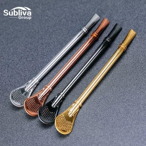 Stainless Steel Drinking Straw Filter Handmade Yerba Mate Tea Bombilla Gourd Washable Practical Tea Tools Bar Accessories