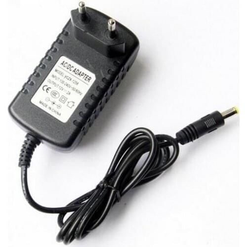 12V 2A power supply LED lamp power supply,AC 100V-240V Converter power Adapter DC 2000mA 5.5*2.5/2.1mm,used for camera, min:1pcs