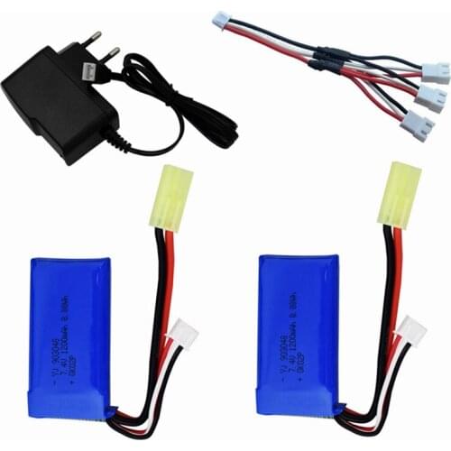 7.4V 1200mah lipo battery and charger for 9300 9301E 9302E 9303E 9034E 9305E Remote Control 4WD High-speed Off-road RC Car