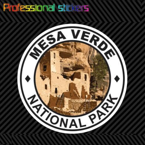 Mesa Verde National Park Sticker Rv Hike Camp Puebloan Pueblo Heritage Stickers for Car Windows, Laptops,office Supplies