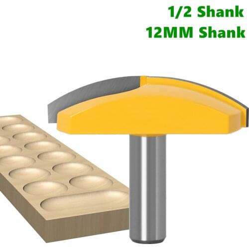 1pc 12mm or 1/2 inch Shank Thin round bottom knife belly plate knife bowl knife engraving machine woodworking cutter