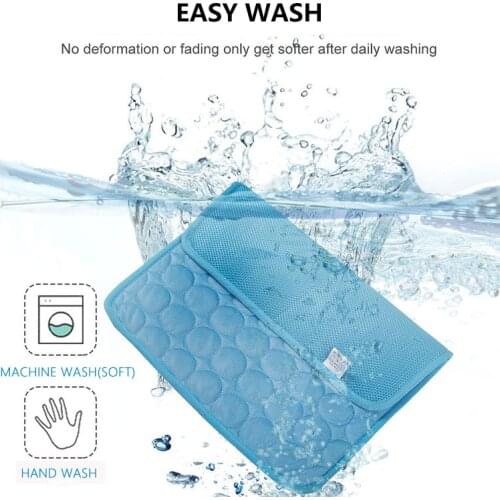 Dog Cooling Mat Ice Pad 100*70 Pet Large Size Ice Silk Cool Pet Summer Cat Cooling Blanket Cushion Indoor Seat Puppy Pet Mat