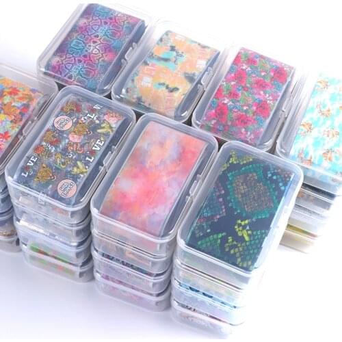 4*50cm Nail Art Transfer Foil Sticker Set Nail Butterfly Decals Adhesive Wraps Decoration Nails Paper Manicure DIY Tips Designer