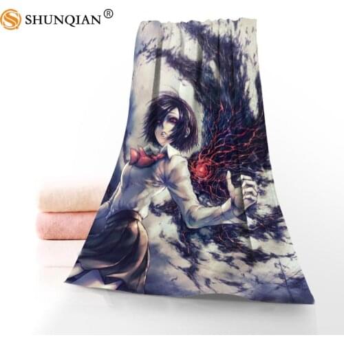 Custom Tokyo Ghoul Towels Microfiber Fabric Popular Face Towel/Bath Towel Size 35x75cm, 70x140cm Print your picture