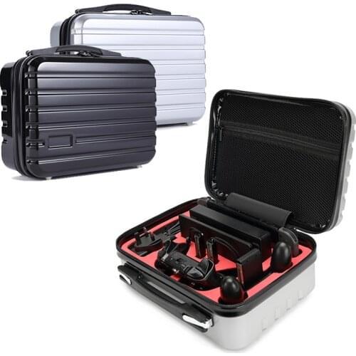 Portable ABS Hard Shell Protective Storage Carrying Bag Big Capacity Zipper Handle Case for Nintend Switch Console All Accessory